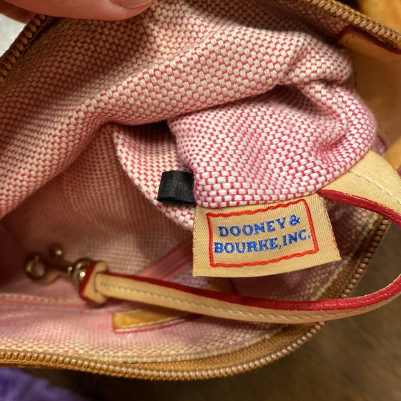 Dooney & Bourke Signature Monogram Crossbody Leather Bag - Picture 13 of 14